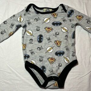 3-6M DC comics diaper shirt